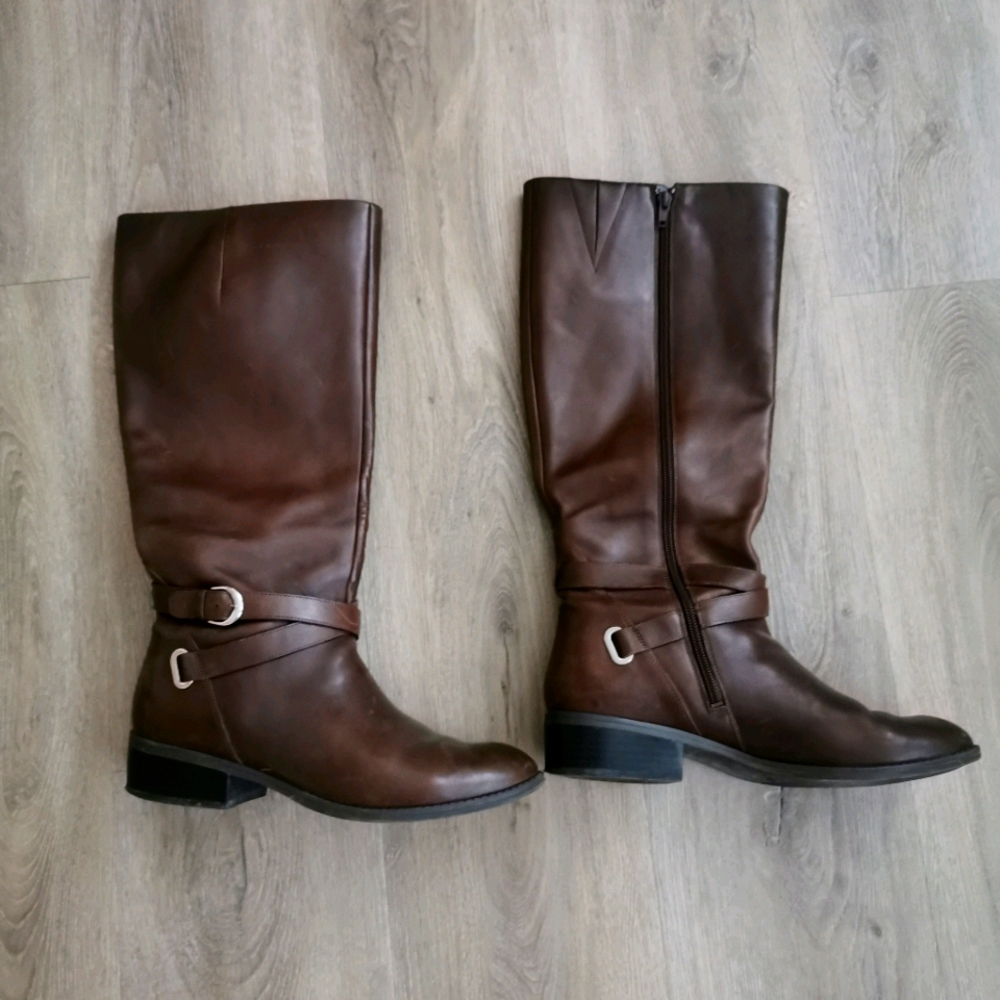 Size 9 - Ralph Lauren Brown Leather Riding Boots